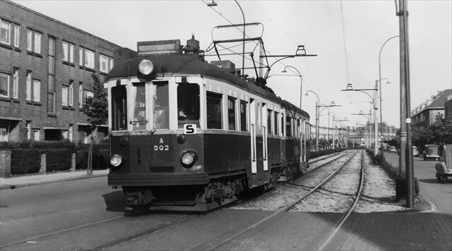 Historische foto van de halte
