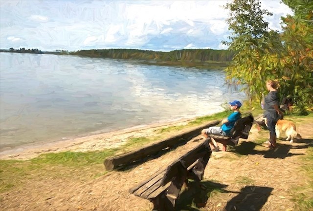 4 Benches Beach at Thunder Lake