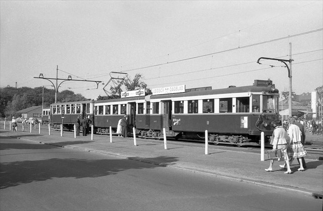 Historische foto van de halte