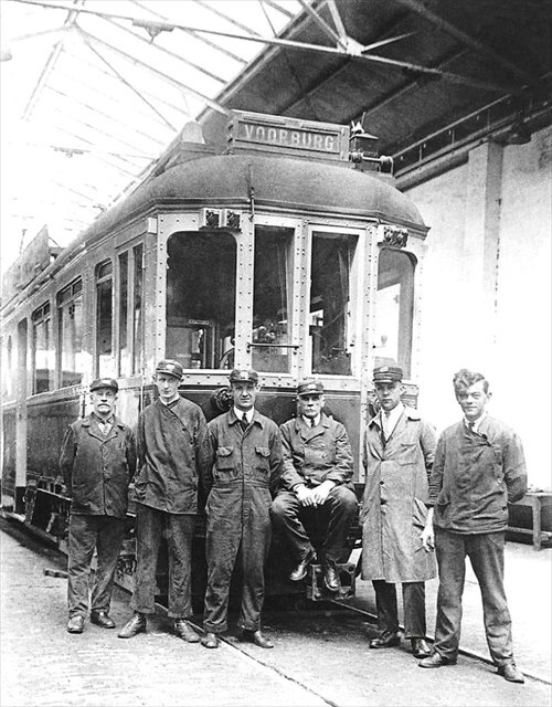 Historische foto van de halte