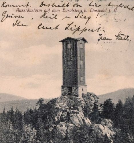 Rozhledna z roku 1884 (klikněte pro zobrazení v plné velikosti) Rozhledna 1884