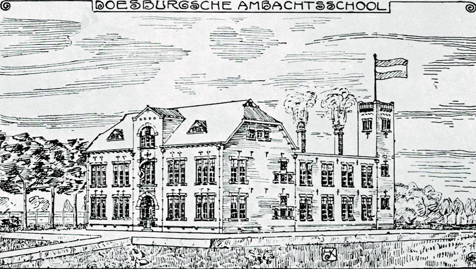 De oude ambachtsschool