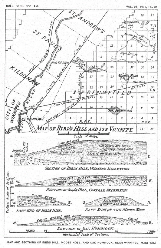 Birds Hill Esker, Warren Upham, 1909
