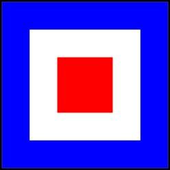 Signalflagge Whiskey