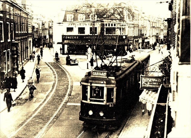 Historische foto van de halte