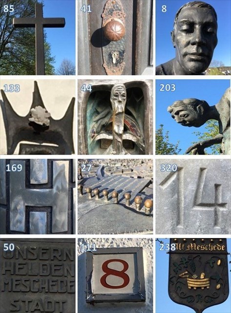 Hier die gesuchten Objekte