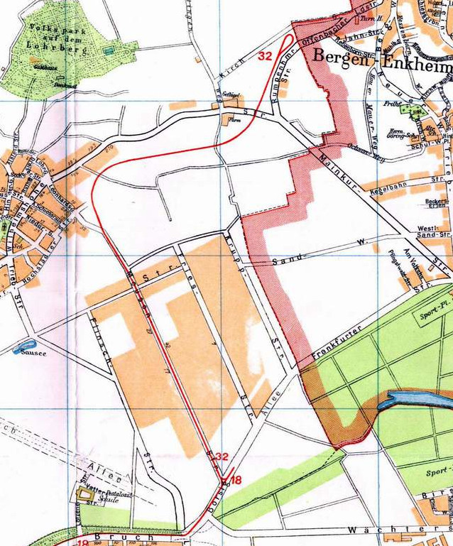 Streckenverlauf 1942