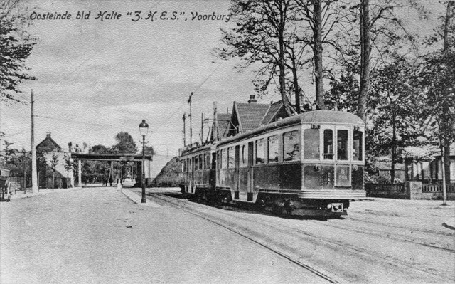 Historische foto van de halte