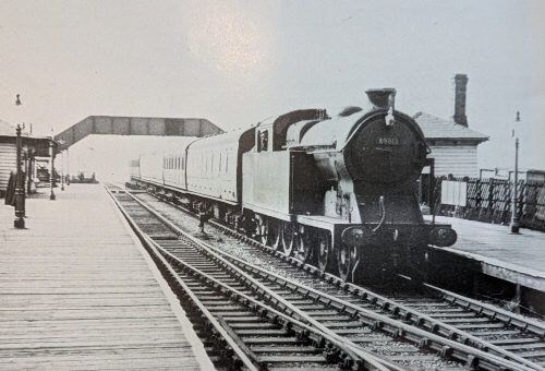 Bredbury Station in the days of steam