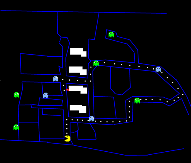 Screenshot aus einem Pacmanspiel? Lösungsrelevant!
