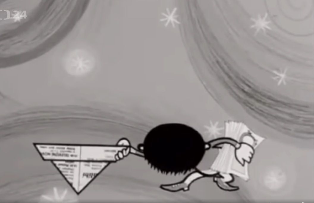 Večerníček černobílý poklona