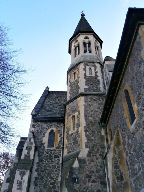 Landmark octagonal turret and spire, Holy Trinity Church Landmark octagonal turret and spire, Holy Trinity Church