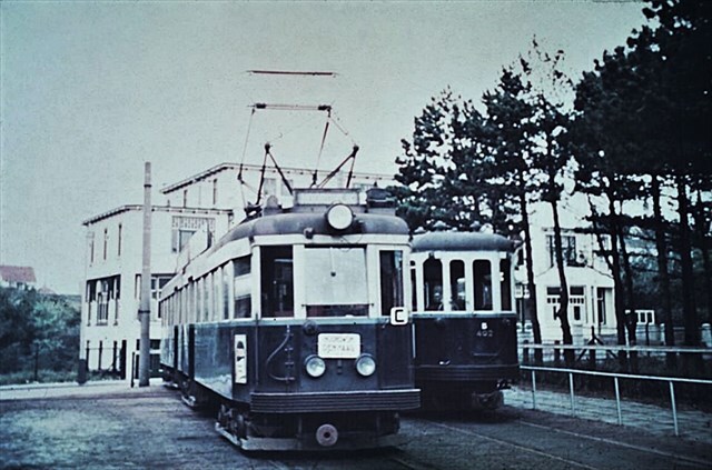 Historische foto van de halte