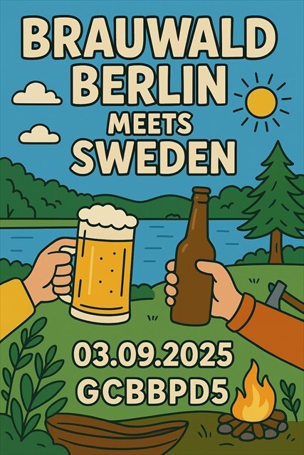 Brauwald Berlin meets Sweden – Eventposter