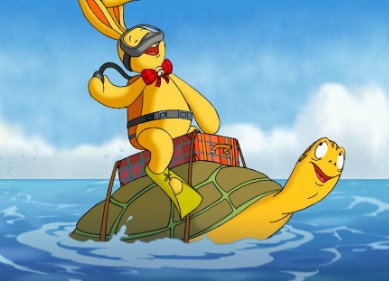 Felix der Hase auf den Spuren der Mobilität