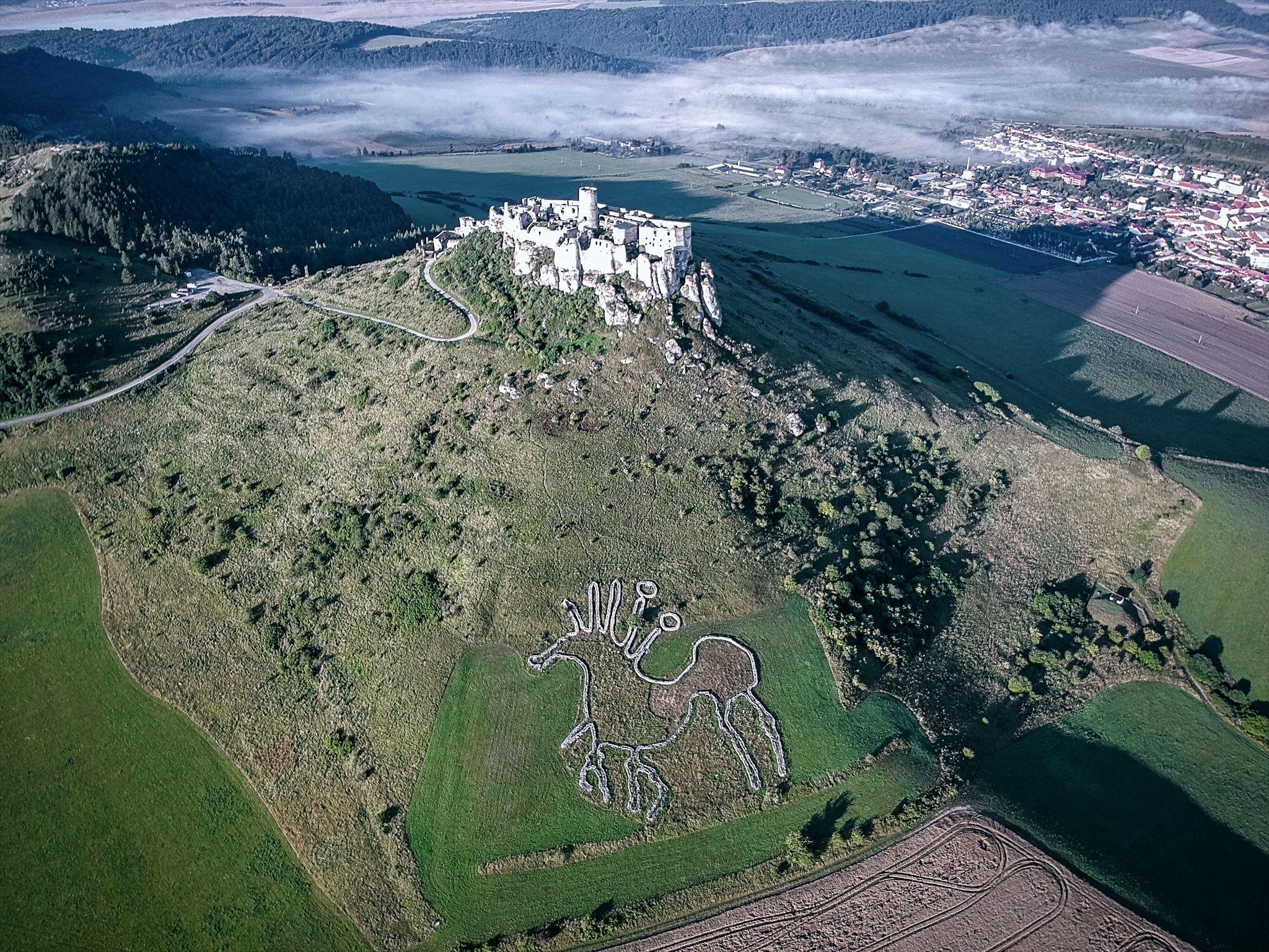 Spiš Castle - bird perspective Spiš Castle - bird perspective