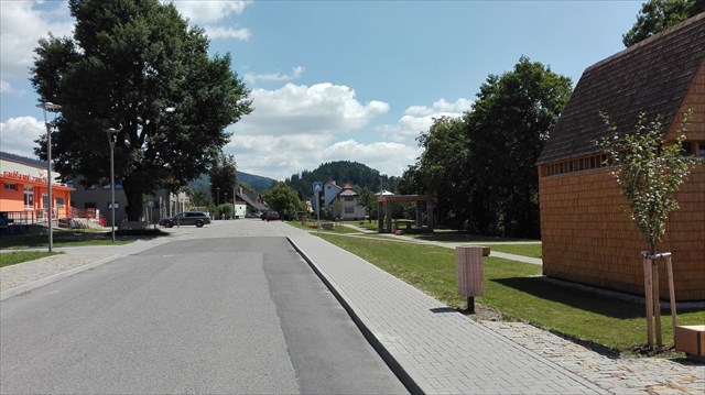 Nová náves Prostřední Bečvy