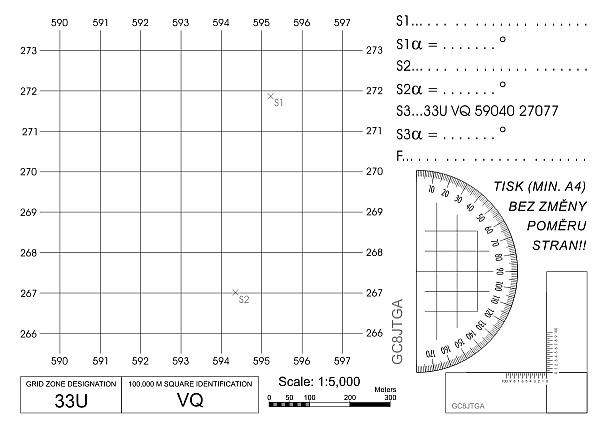 Ilustrační náhled odkazované PDF mapky GC8JTGA