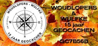 Woudlopers & Wulfke 15 jaar geocaching Woudlopers & Wulfke 15 jaar geocaching