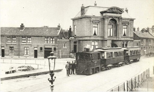 Historische foto van de halte