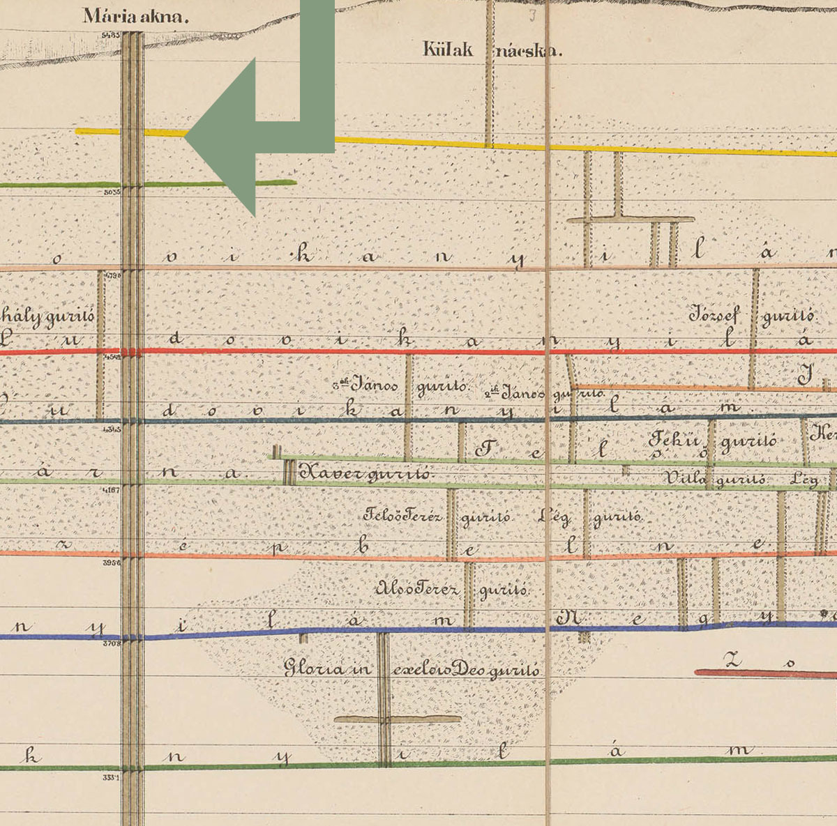 Šachta Mária - mapa