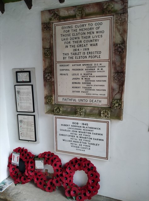 War Memorial, Elston