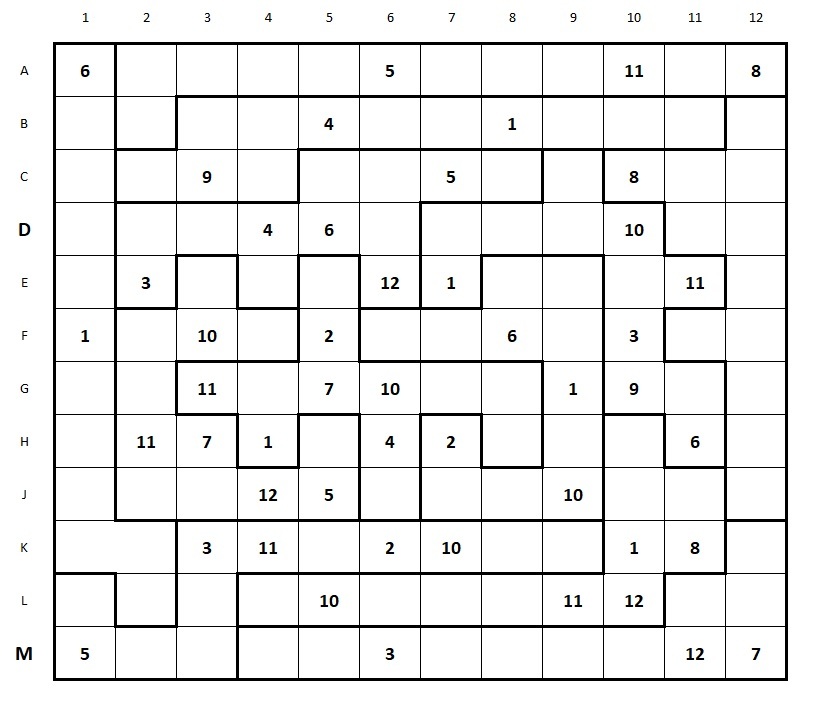 Sudoku 12 x12