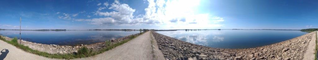 Le lac du Der à la digue de Crachefer