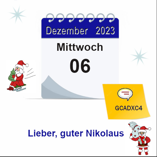 Banner Lieber, guter Nikolaus
