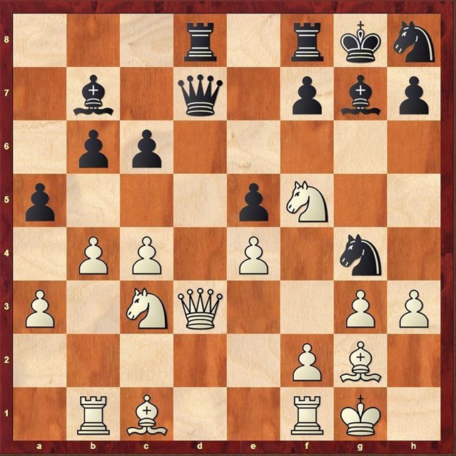 Matt in eins durch weiß, wenn schwarz wie beschrieben zieht