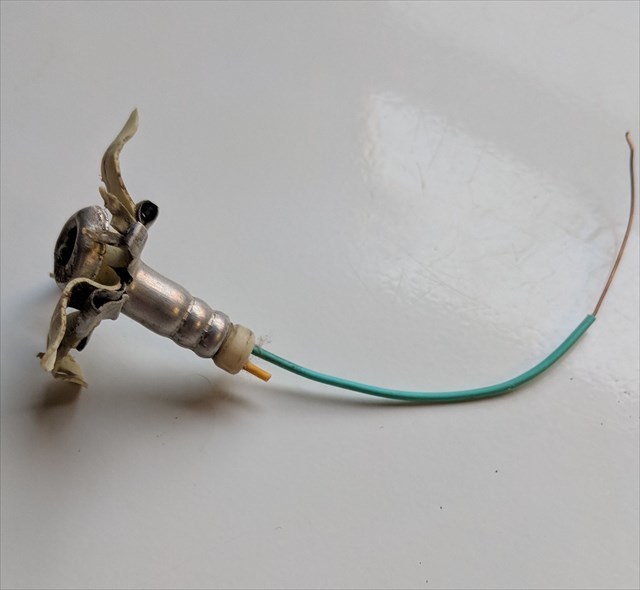 Actual blasting cap from the explosion