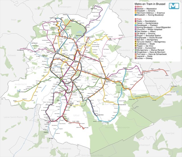 Puzzel - bijbehorende tramlijnenkaart