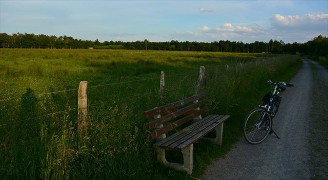 Sonnenuntergangsbank