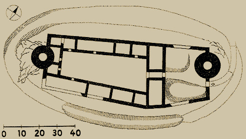 Půdorys hradu - D. Menclová, 2003