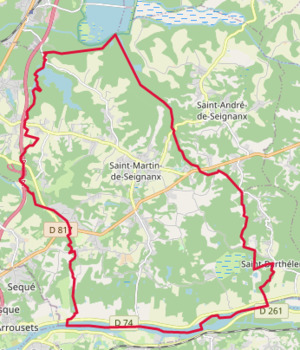 Carte de Saint-Martin-de-Seignanx (Source : Wikipedia - Par DescriptionCette carte a été créée à partir des données du projet OpenStreetMap. Cette carte est peut-être incomplète et peut contenir des erreurs. Ne vous fiez pas uniquement à elle pour vos déplacements.Date(voir l'historique du fichier)Sourceopenstreetmap.orgCréateur ou créatricecontributeurs d'OpenStreetMapAutorisation(Réutilisation de ce fichier)Les données d'OpenStreetMap sont disponibles sous la license Open Database (détails). Les cartes sont publiées sous license Creative Commons Attribution-Partage dans les Mêmes Conditions 2.0 (CC-BY-SA 2.0).Contient des informations issues d'OpenStreetMap, qui sont mises à disposition sous les termes de l'Open Database License (ODbL).L'ODbL n'exige aucune licence en particulier pour les cartes produites à partir de données placées sous l'ODbL. Avant le 1er août 2020, les tuiles des cartes produites par la Fondation OpenStreetMap étaient placées sous la licence CC-BY-SA-2.0. Les cartes produites par d'autres personnes peuvent être placées sous des licences différentes.Ce fichier est disponible selon les termes de la licence Creative Commons Attribution - Partage dans les Mêmes Conditions 2.0 GénériqueVous êtes libre :de partager – de copier, distribuer et transmettre cette œuvred’adapter – de modifier cette œuvreSous les conditions suivantes :paternité – Vous devez donner les informations appropriées concernant l'auteur, fournir un lien vers la licence et indiquer si des modifications ont été faites. Vous pouvez faire cela par tout moyen raisonnable, mais en aucune façon suggérant que l’auteur vous soutient ou approuve l’utilisation que vous en faites.partage à l’identique – Si vous modifiez, transformez, ou vous basez sur cette œuvre, vous devez distribuer votre contribution sous la même licence ou une licence compatible avec celle de l’original.GéoréférencementGéoréférencer la carte dans Wikimaps Warper Si c'est inapproprié, définissez warp_status = skip pour masquer. — umap.openstreetmap.fr, CC BY-SA 4.0, https://commons.wikimedia.org/w/index.php?curid=101176313)