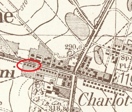 Fińskie domki na mapie z 1943 r.