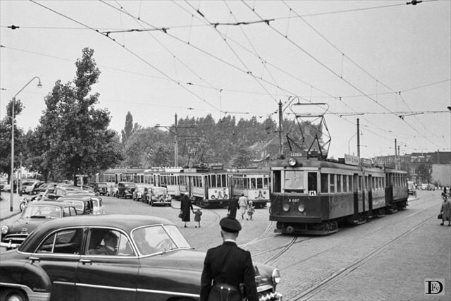 Historische foto van de halte