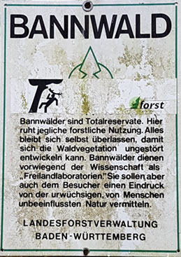 Bannwald-Schild