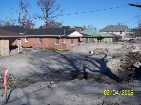 Sand deposits from the London Canal