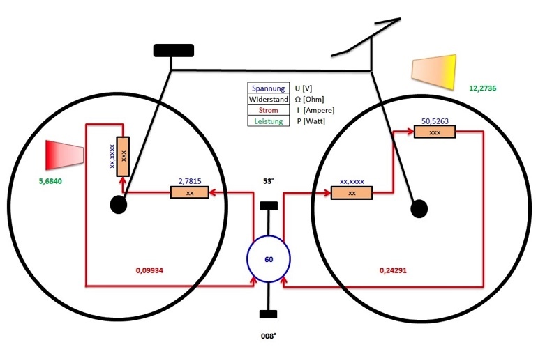 aufbau einer fahrrad led lampe für dynamo