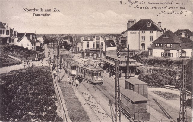 Historische foto van de halte