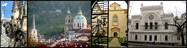 chrlic a korouhvicka sv.Víta, sv.Tomáš a sv.Mikuláš na Malé Strane, klášter maltézských rytíru, Španelská synagoga