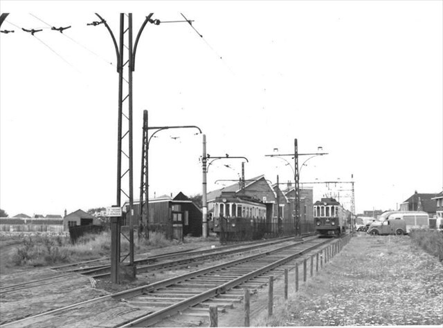 Historische foto van de halte