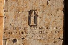 Resultado de imagen de aqui se mato una muger plaza mayor de salamanca