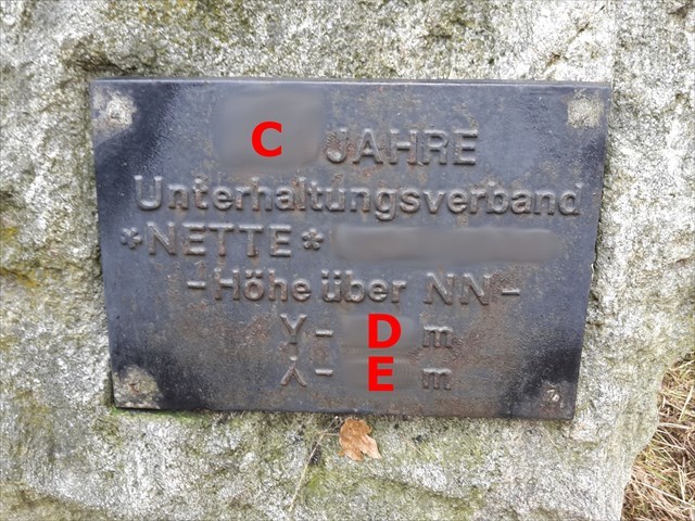 Nettesprung Werte C, D, E