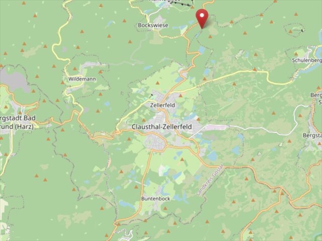 [OSM-Karte, Clausthal-Zellerfelds nördlichster Zipfel]
