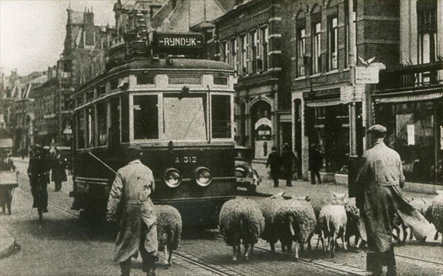 Historische foto van de halte