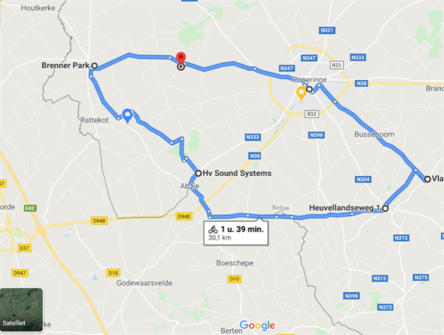 FIETSLUS E-coördinaten