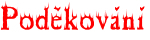 Poděkování