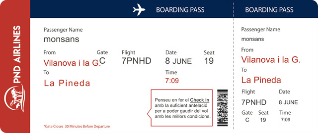 From Vilanova i la Geltrú to LA PINEDA